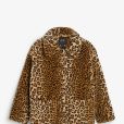  Manteau léopard en fourrure synthétique Monki, 70€ 