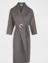 Manteau peignoir gris ceinturé Morgan, 180€ 