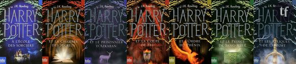 Les sept tomes d'Harry Potter.