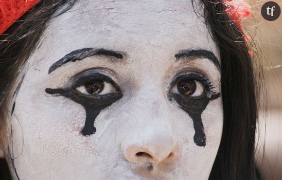 Une manifestante salvadorienne lors de la Journée internationale pour les droits des femmes