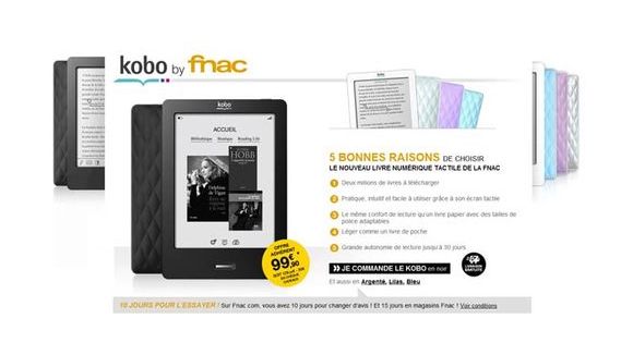 Ebook : La Fnac passe la seconde avec la liseuse Kobo 