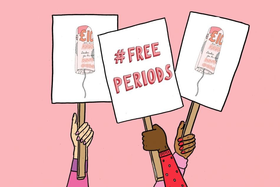 La campagne #FreePeriods contre la précarité menstruelle en Angleterre