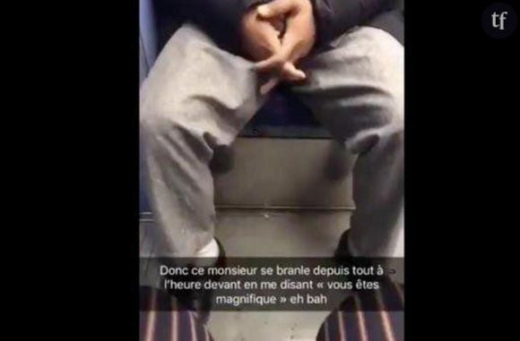 Homme filmé se masturbant dans le métro