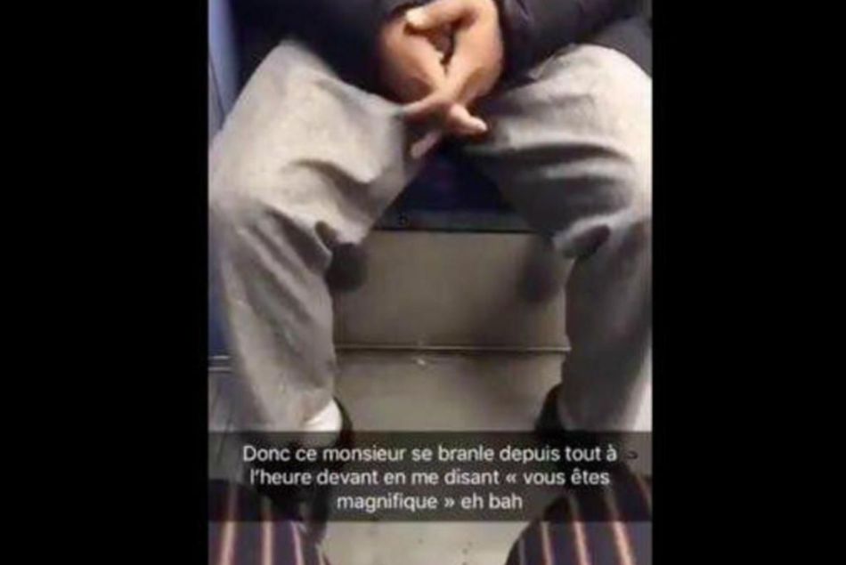 Homme filmé se masturbant dans le métro