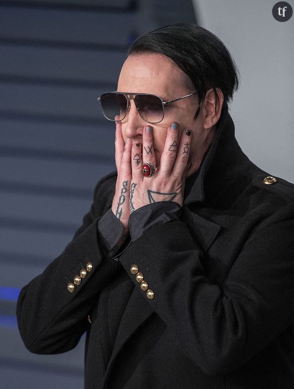 Marilyn Manson est accusé de viols et d'agressions sexuelles par plusieurs femmes dont Evan Rachel Wood. Photo du 24 février 2019 à la soirée Vanity Fair Oscar Party à Beverly Hills.