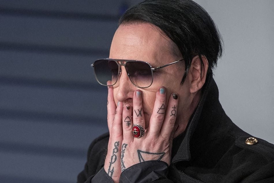 Marilyn Manson est accusé de viols et d'agressions sexuelles par plusieurs femmes dont Evan Rachel Wood. Photo du 24 février 2019 à la soirée Vanity Fair Oscar Party à Beverly Hills.