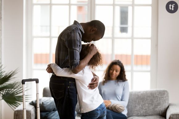 Couple séparé avec une enfant