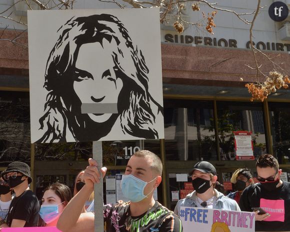 Mobilisation #FreeBritney à Los Angeles, le 17 mars 2021.