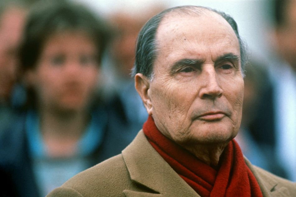 François Mitterrand le 4 avril 1989