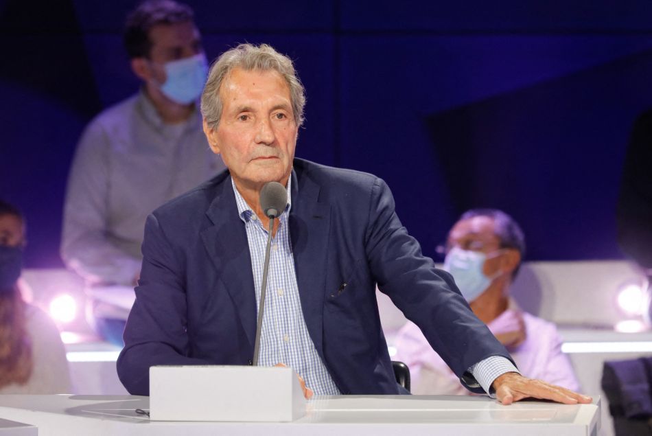 Jean-Jacques Bourdin à la conférence de presse de rentrée de BFMTV le 25 août 2021