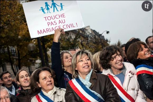 En 2012, les premières manifestations de la Manif pour tous.