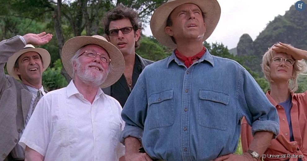 Laura Dern et Sam Neill dans &quot;Jurassic Park&quot;, de Steven Spielberg