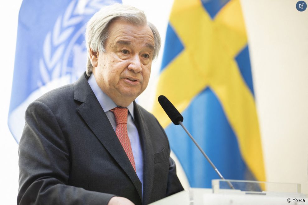 Antonio Guterres à Stockholm, juin 2022