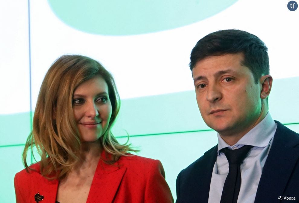  Volodymyr Zelenskyy et sa femme Olena Zelenska en mars 2019 à Kyiv 