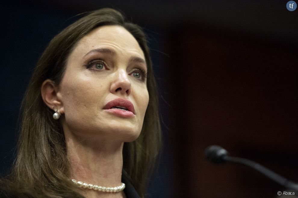  Angelina Jolie lors d&#039;une conférence de presse annonçant la mise à jour bipartisane de la loi sur la violence contre les femmes (VAWA) au Capitole américain à Washington, DC, États-Unis, le mercredi 9 février 2022  