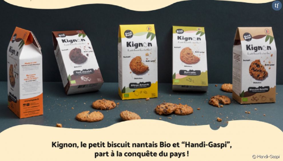 Solution au gaspillage et proposition inclusive, les biscuits Kignon de Handi-Gaspi