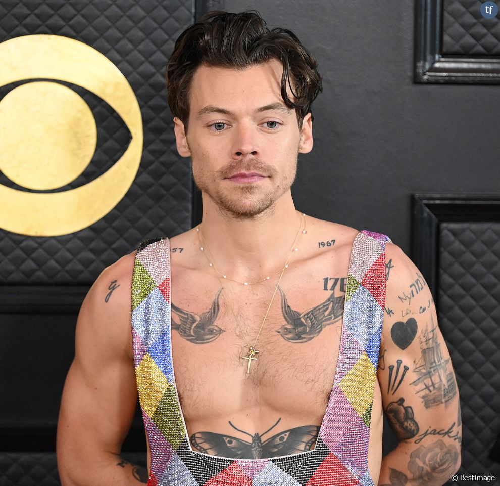 Harry Styles au photocall de la cérémonie des 65ème Grammy Awards à Los Angeles le 5 février 2023.   