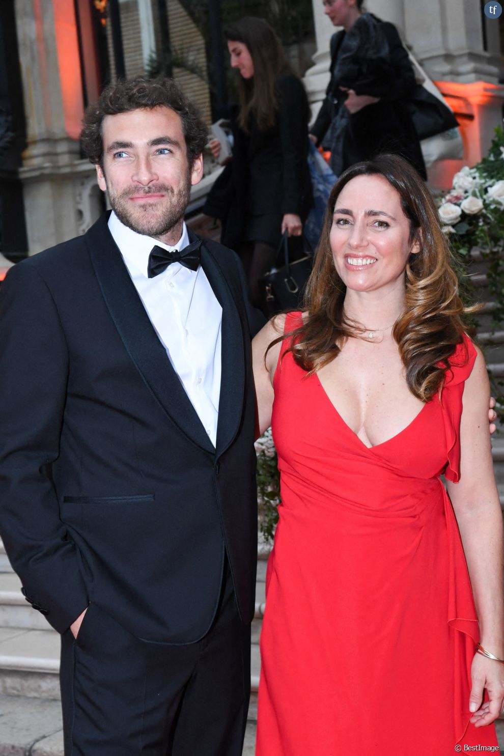  Martin Kretz et sa femme Eve von Romberg au gala des 50 ans de la Fondation Claude Pompidou à l&#039;Hôtel Marcel Dassault à Paris le 12 avril 2022.  