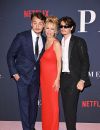  Pamela Anderson et ses deux fils Brandon Thomas Lee et Dylan Jagger Lee à la première du documentaire "Pamela, a Love Story" à Hollywood, le 30 janvier 2023. 