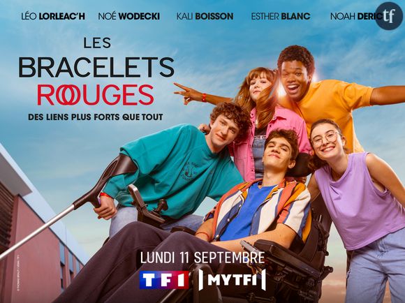 Affiche des "Bracelets Rouges", dès le 11 septembre sur TF1.
