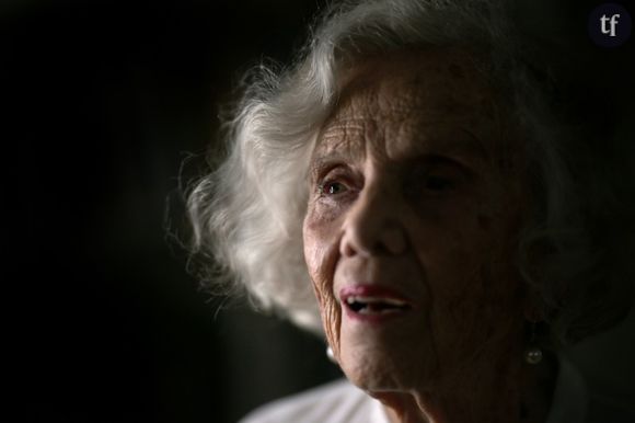 L'auteure mexicaine d'origine française et polonaise, Elena Poniatowska, 91 ans, chez elle à Mexico le 30 avril 2024