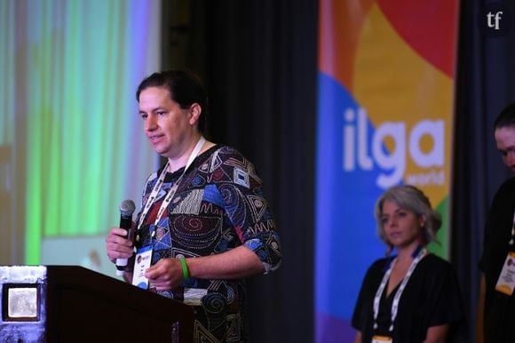 "C'est extrêmement préoccupant" : les restrictions à la liberté d'expression des personnes LGBTQ sont en hausse
Julia Ehrt, directrice exécutive de l'ILGA World, à Long Beach, en Californie, le 2 mai 2022