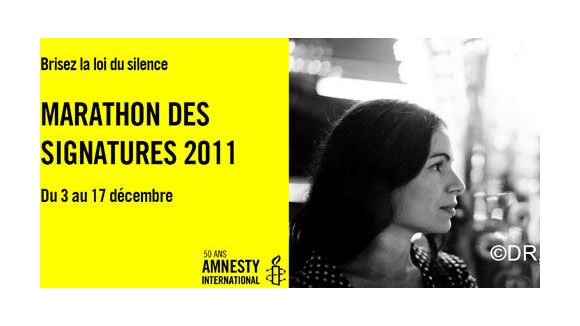 Brisez la loi du silence : Amnesty lance le Marathon des signatures avec Yael Naïm