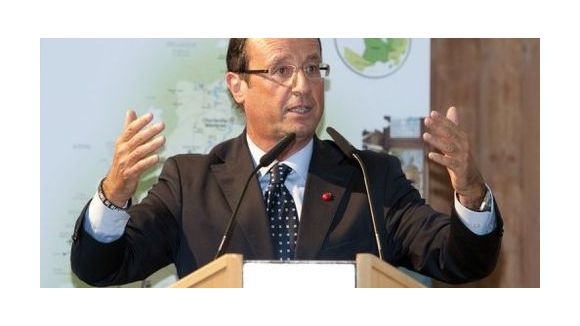Premier meeting de François Hollande
