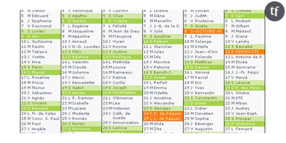 Calendrier : les jours fériés, week-ends de 3 jours et ponts en 2011