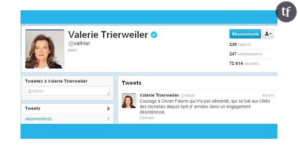 Valérie Trierweiler : le very bad tweet de soutien à l'adversaire de Ségolène Royal