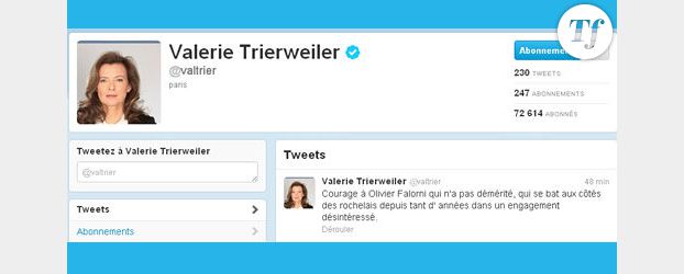Valérie Trierweiler : le very bad tweet de soutien à l'adversaire de Ségolène Royal