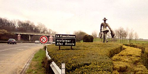 La statue La Francilienne a été volée, à Evry