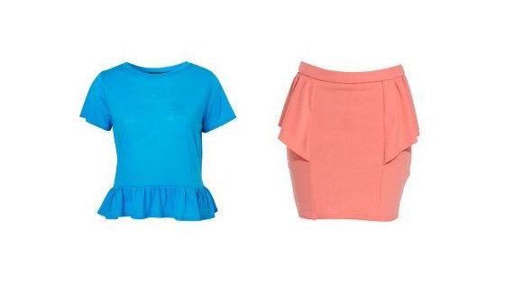 Tendance été 2012 : top à basques et jupe peplum