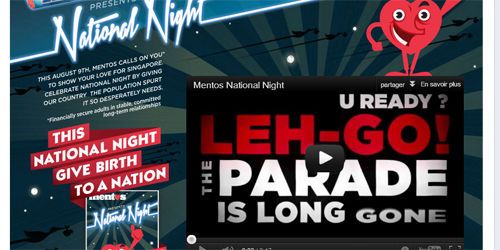 Singapour : un clip invite les habitants à faire l'amour le 9 août