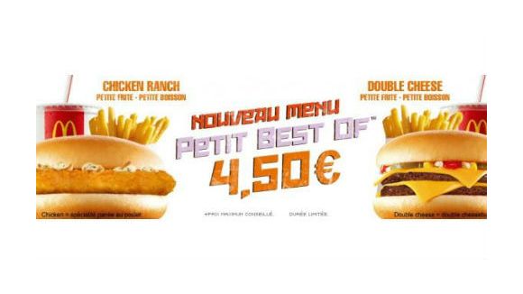 McDonald’s : découvrez le menu « petit best of »