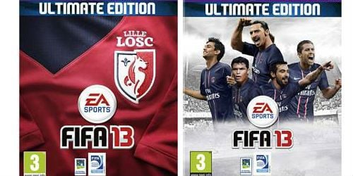 Fifa 13 : visuels des jaquettes ultimate edition PSG et Losc