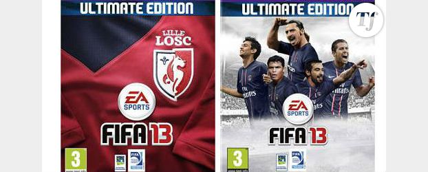 Fifa 13 : visuels des jaquettes ultimate edition PSG et Losc