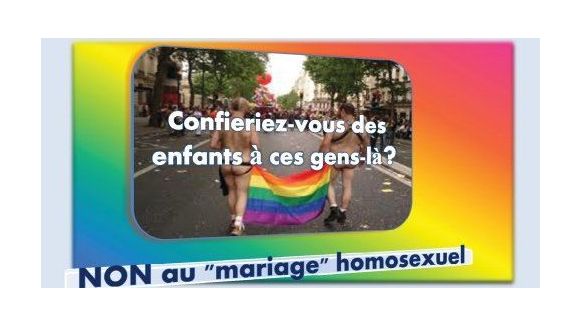 Civitas en campagne contre le mariage et l'adoption pour les couples gays