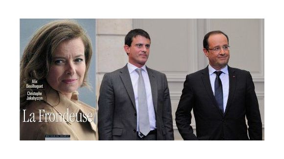 "La Frondeuse" : Hollande et Valls s'en mêlent et soutiennent Trierweiler 