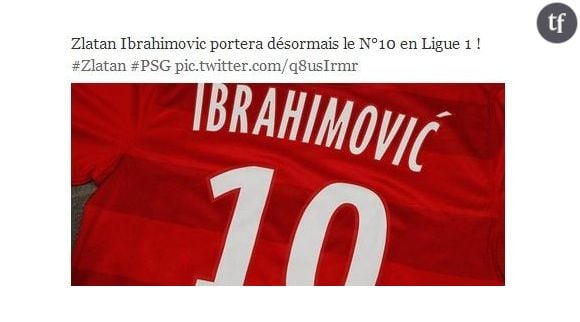 PSG : Zlatan Ibrahimovic devient numéro 10 en Ligue 1