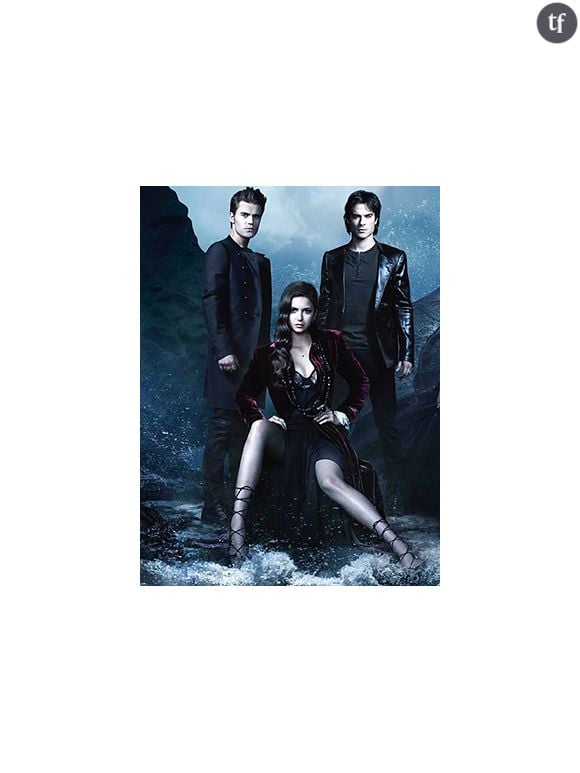 Damon, Elena et Stefan dans "The Vampire Diaries"