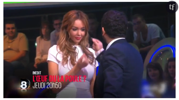 Nabilla dans "L'oeuf ou la poule" sur D8