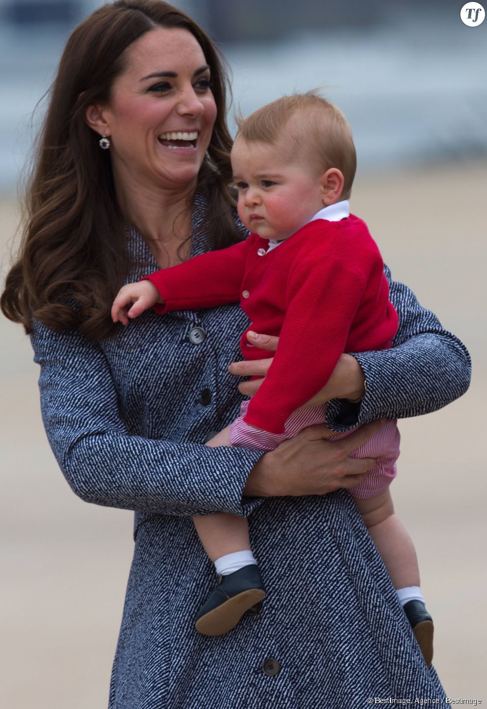 Kate Middleton et le prince George en Australie.