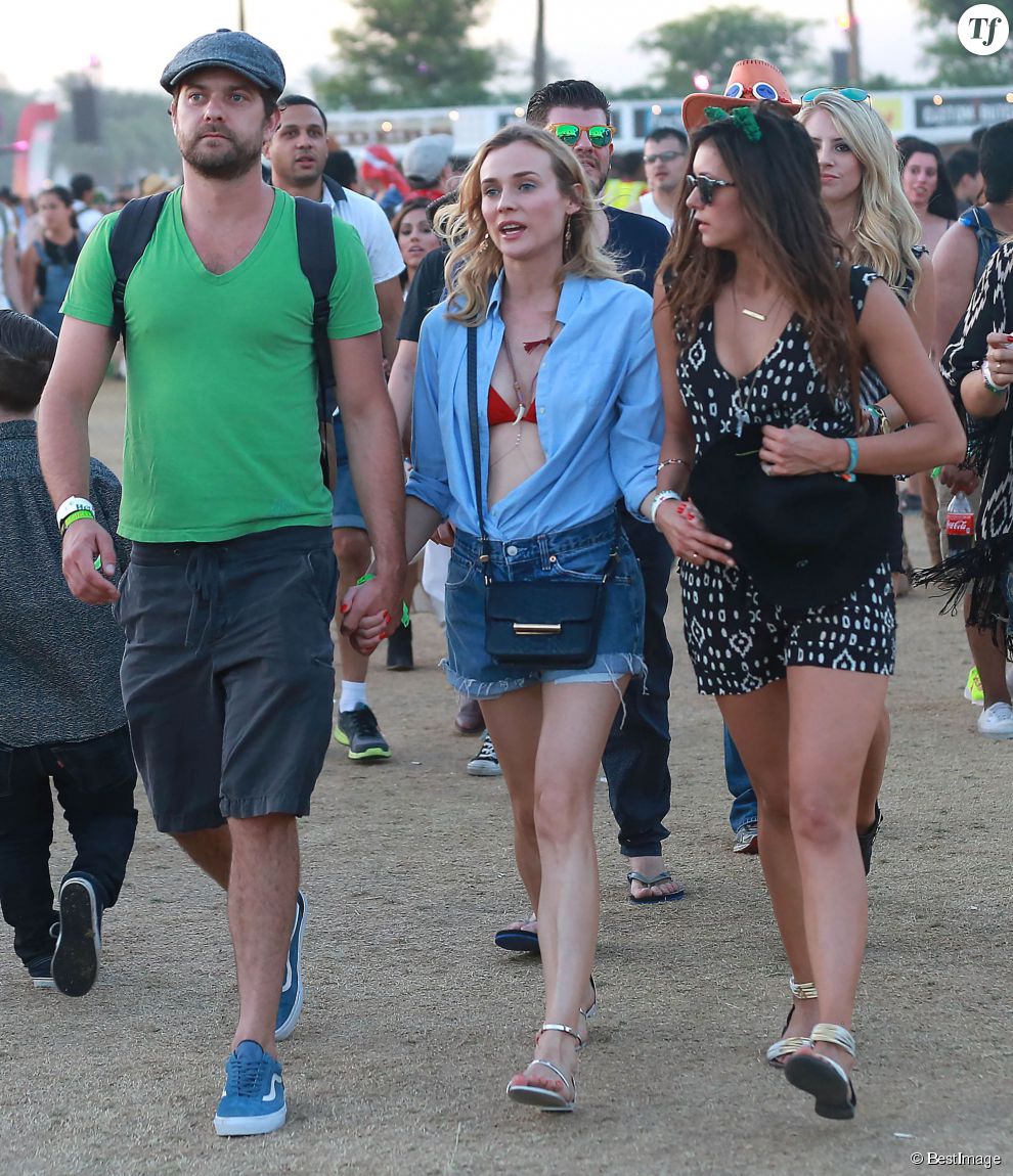  Diane Kruger, Joshua Jackson et Nina Dobrev au 5 ème jour du Festival de &quot;Coachella Valley Music and Arts&quot; à Indio Le 18 avril 2015  