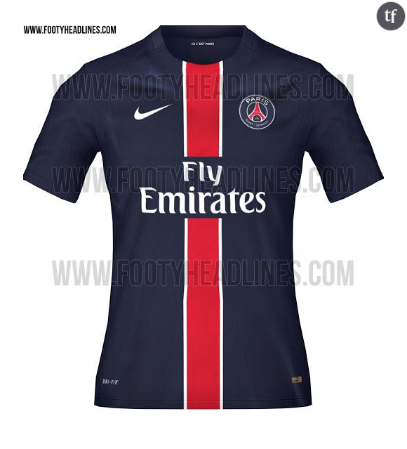 Le maillot à domicile du PSG pour la saison 2015-2016