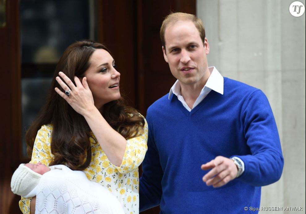 Kate Middleton, le Prince William et leur fille à la sortie de la maternité ce samedi 2 mai