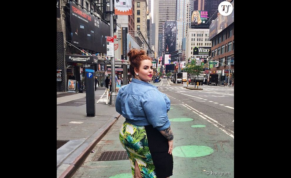 La jeune Tess Holliday déambulant dans les rues de New York.
