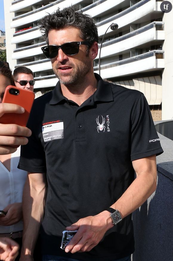 Patrick Dempsey arrive à Canal Plus vendredi 5 juin.