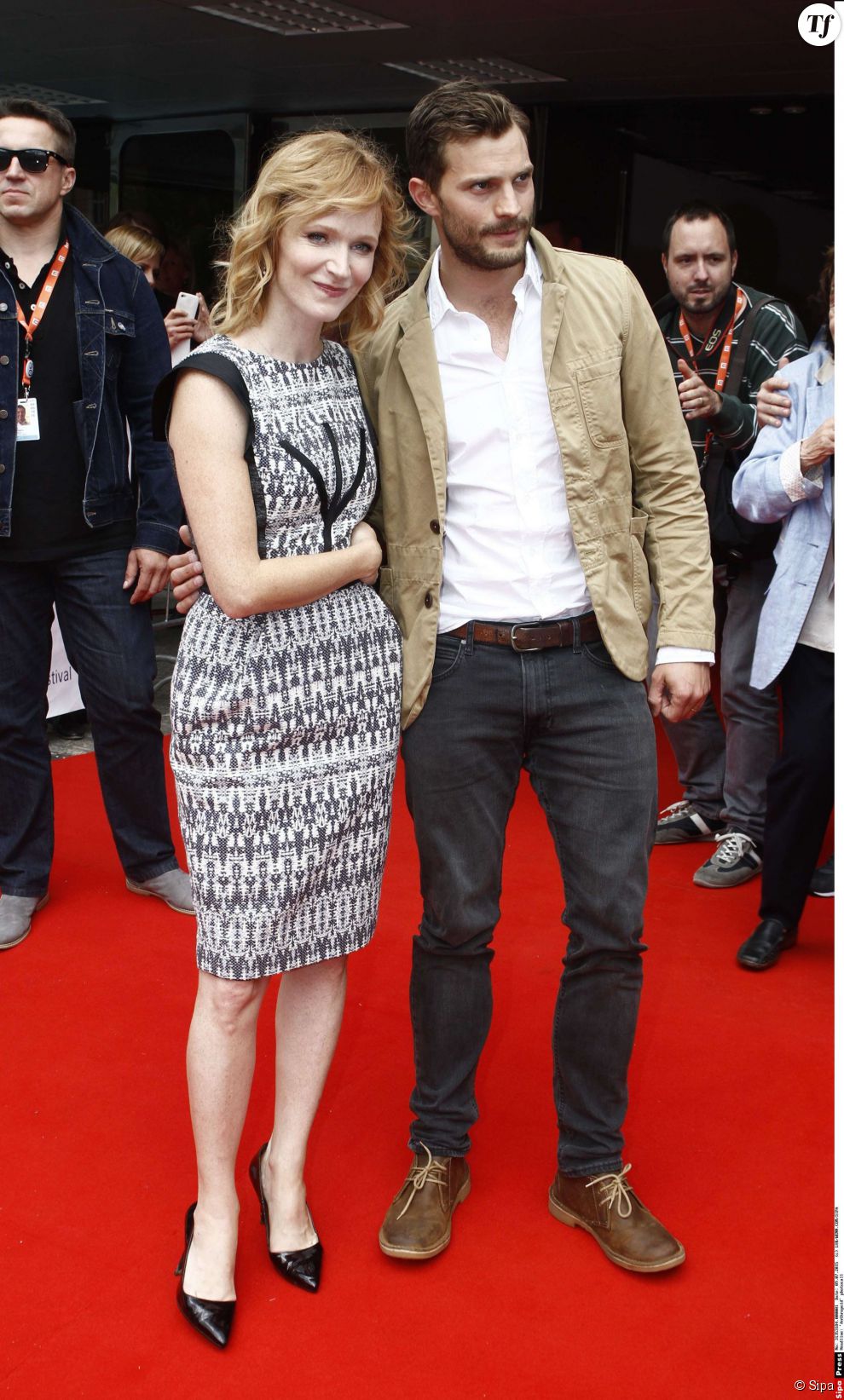 Jamie Dornan et  Anna Geislerová  au Karlovy Vary International Film Festival le 9 juillet 2015