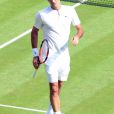 Roger Federer lors du tournoi de Wimbledon en 2015